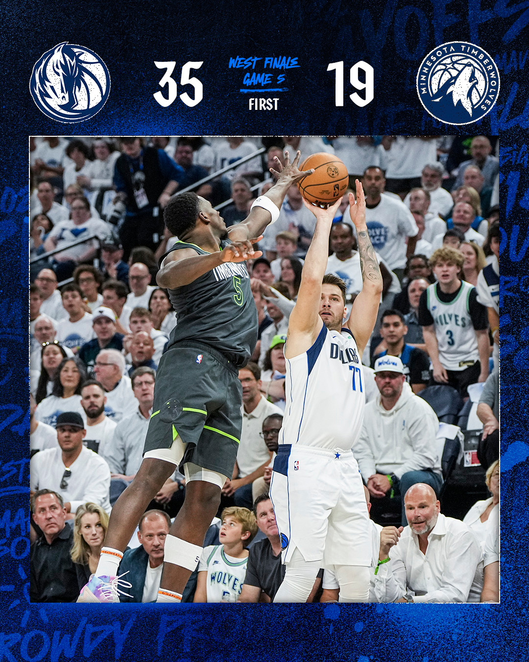 独行侠力克森林狼挺进总决赛 东契奇狂砍40分引